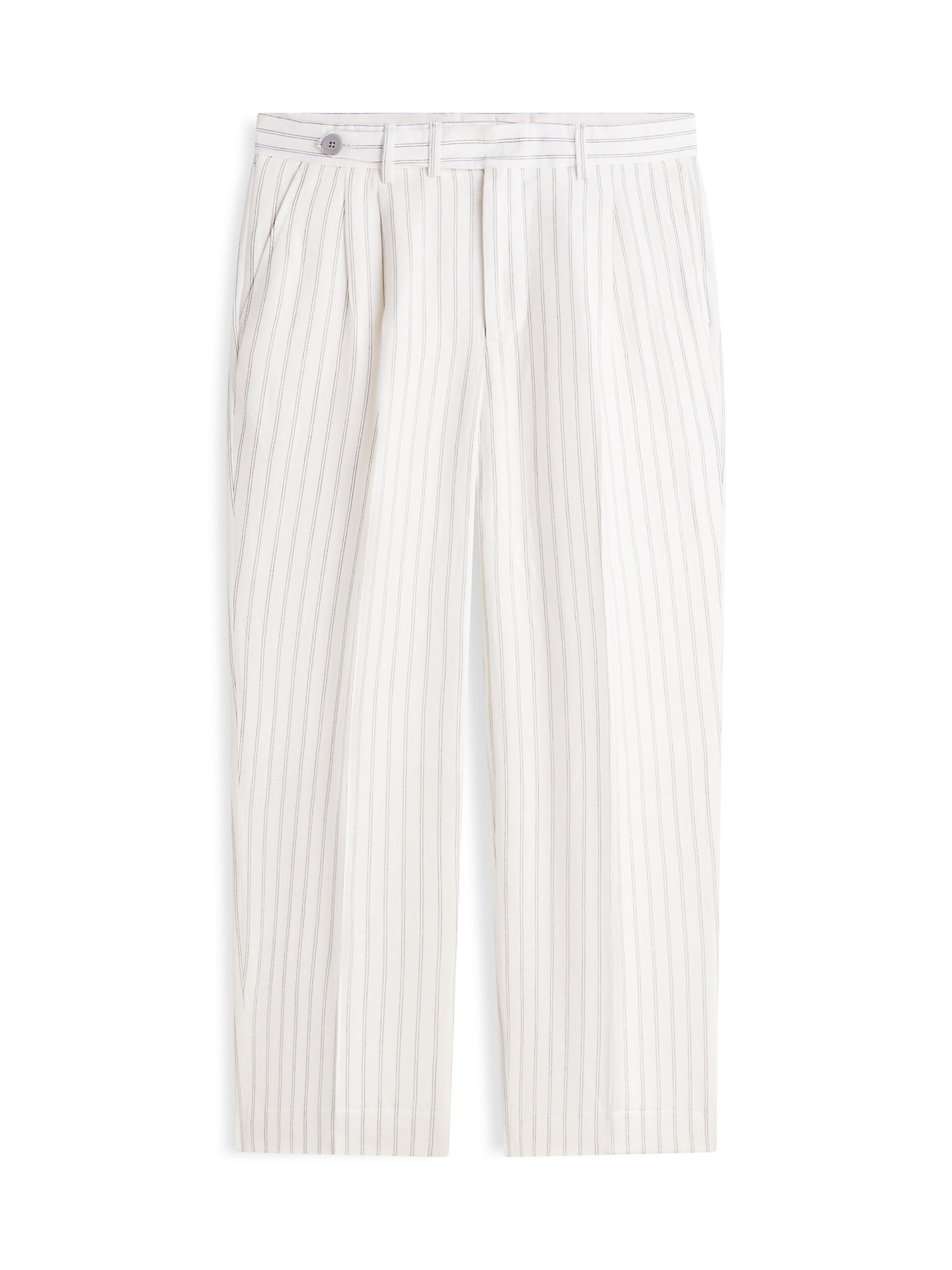 TOMMY HILFIGER Trousers with creases in Black / Off white, Item view