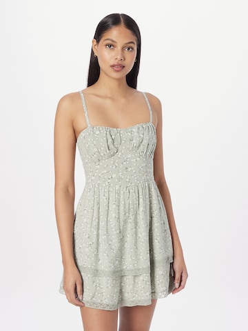 Robe HOLLISTER en vert : devant