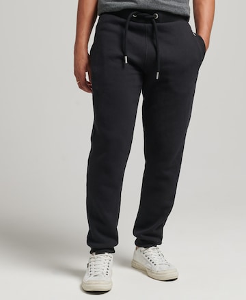 Superdry Tapered Pants 'Vintage' in Black: front