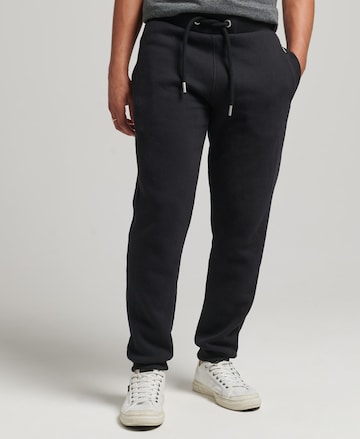 Effilé Pantalon 'Vintage' Superdry en noir : devant