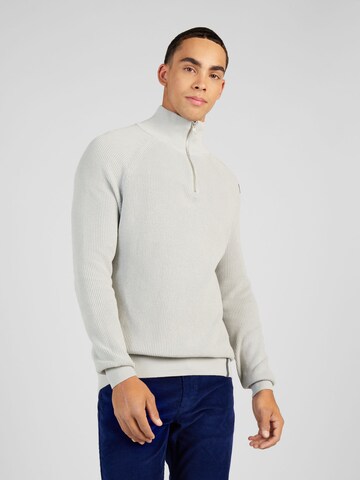 Key Largo Pullover 'MST STAGE' in Grau: Vorderseite