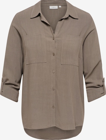 ONLY Carmakoma Bluse 'CARSiesta' i brun: forside