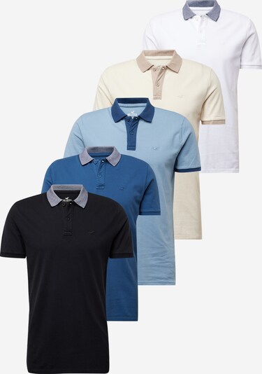 HOLLISTER Camisa 'WEBEX' em marfim / safira / azul claro / preto / branco, Vista do produto