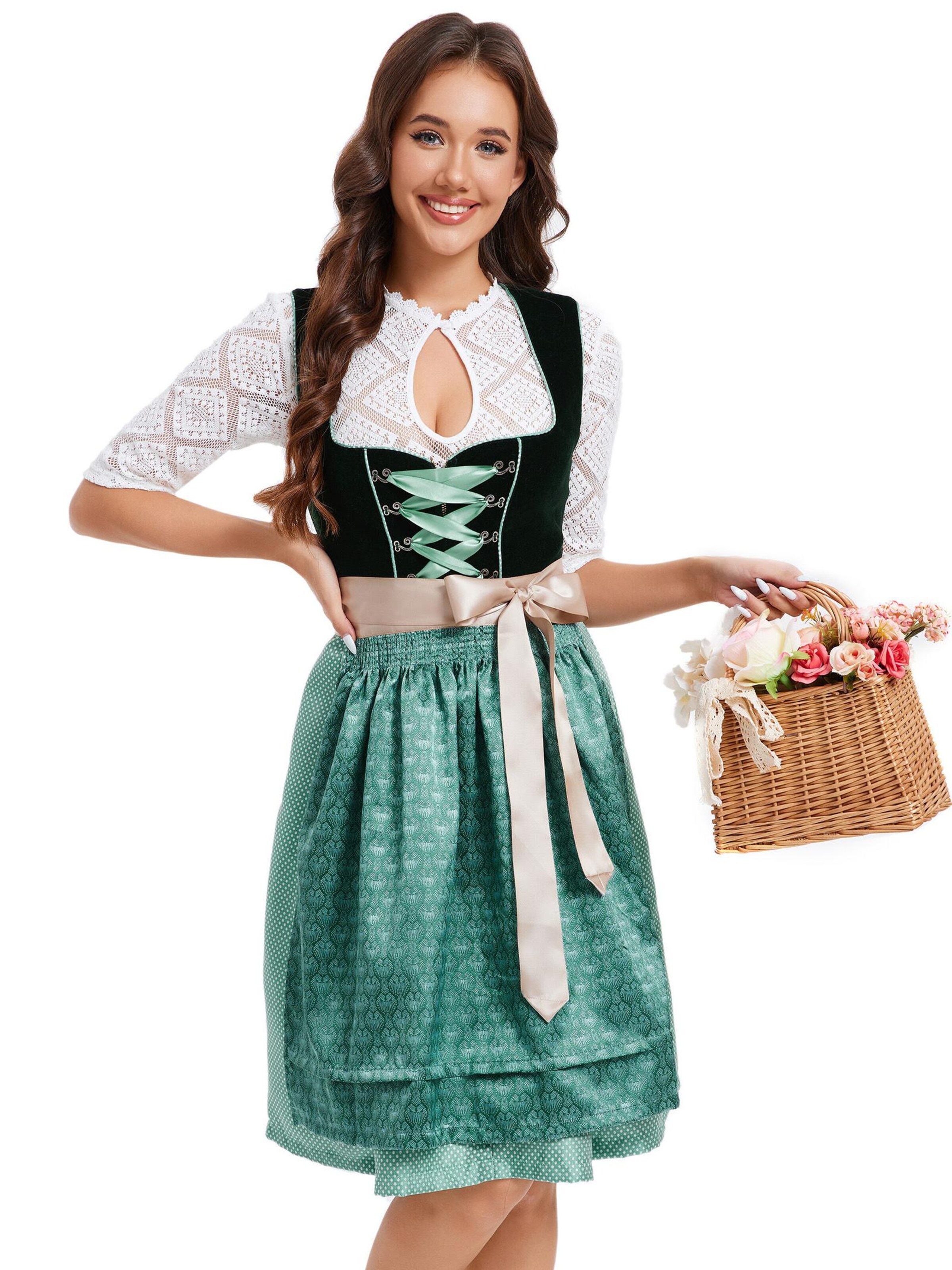 Yesfashion Dirndl in Green