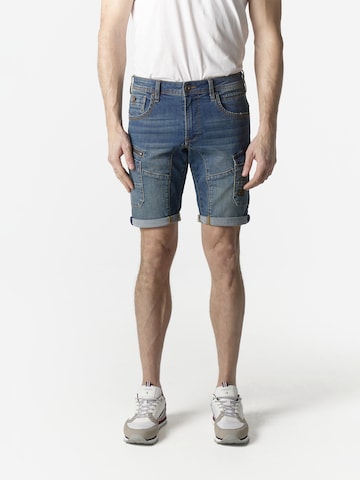 mėlyna KOROSHI Prigludęs Darbinio stiliaus džinsai: priekis