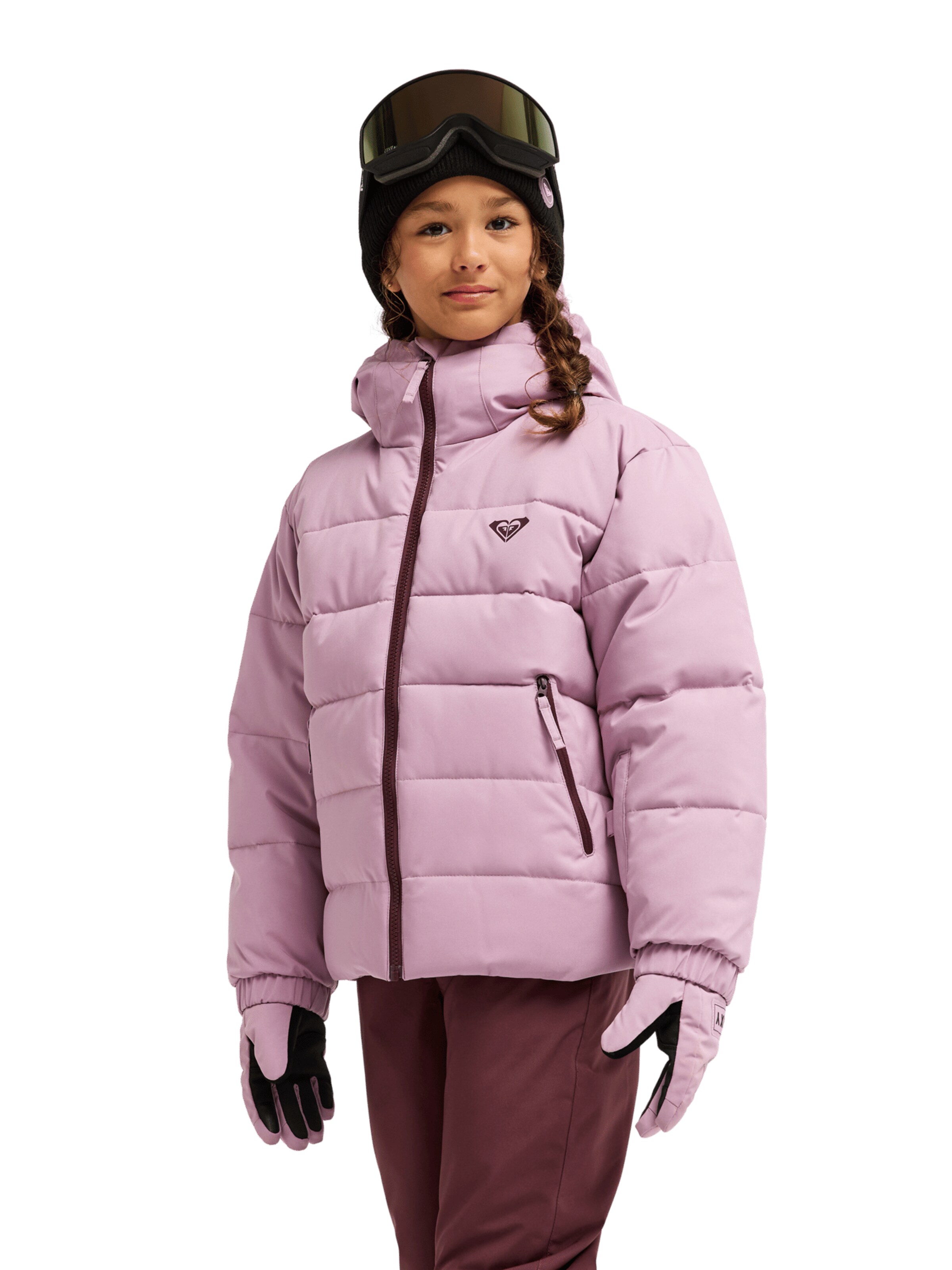 ROXY Athletic Jacket 'Snowyhill Puffy' in Purple