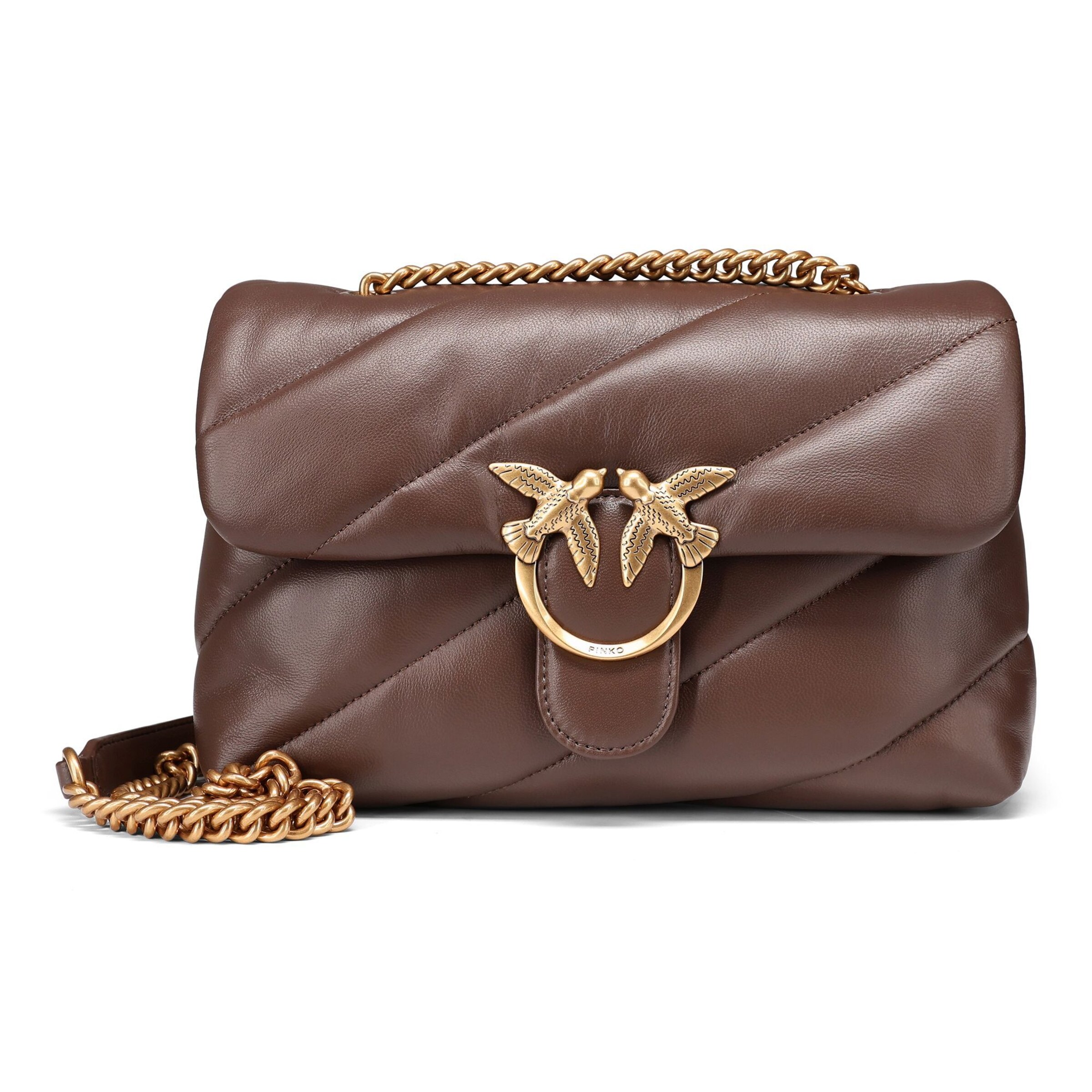 Borsa a tracolla 'Love Classic' di PINKO in marrone: frontale