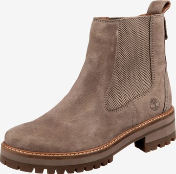 TIMBERLAND Chelsea boots 'Courmayeur Valley' in Bruin: voorkant