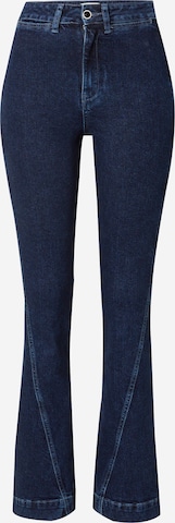 River Island Flared Jeans in Blue: front