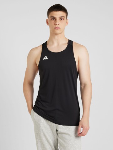 ADIDAS PERFORMANCE Функциональная футболка 'Adizero' в Черный: спереди