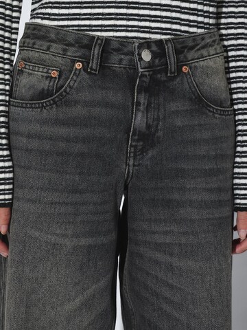 Dr. Denim Regular Jeans 'Rhue Low Wide'‌‌‌‌ in Schwarz