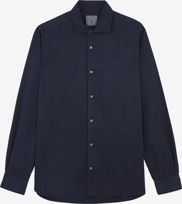 Scalpers Button Up Shirt 'Seatle K' in Blue: front