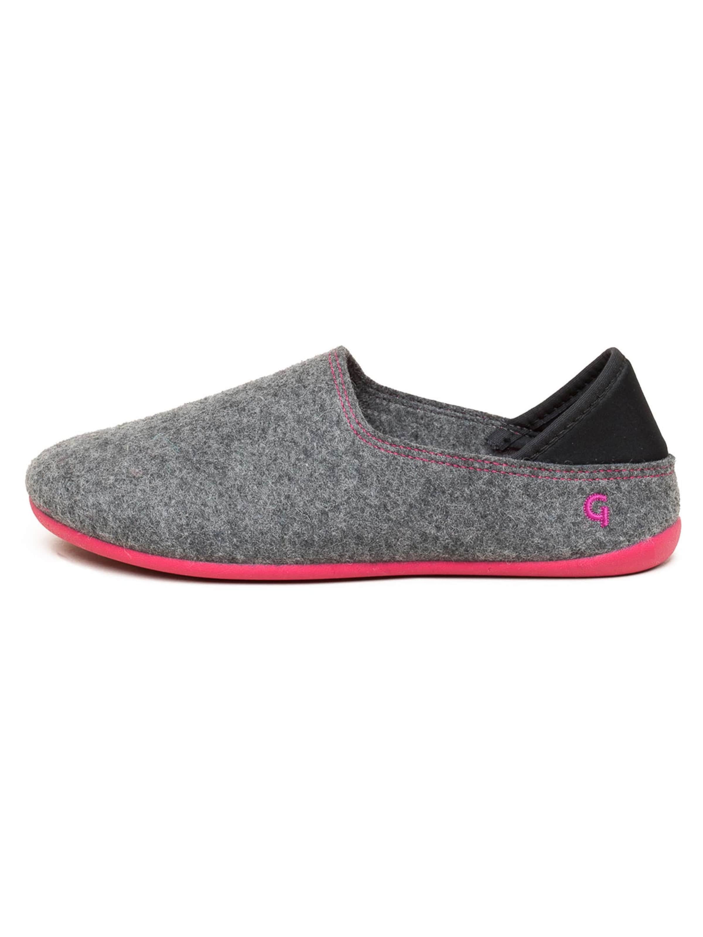 Gottstein Pantolette 'Wool Slip-On'‌‌‌‌‌‌‌‌ in Grau: Vorderseite