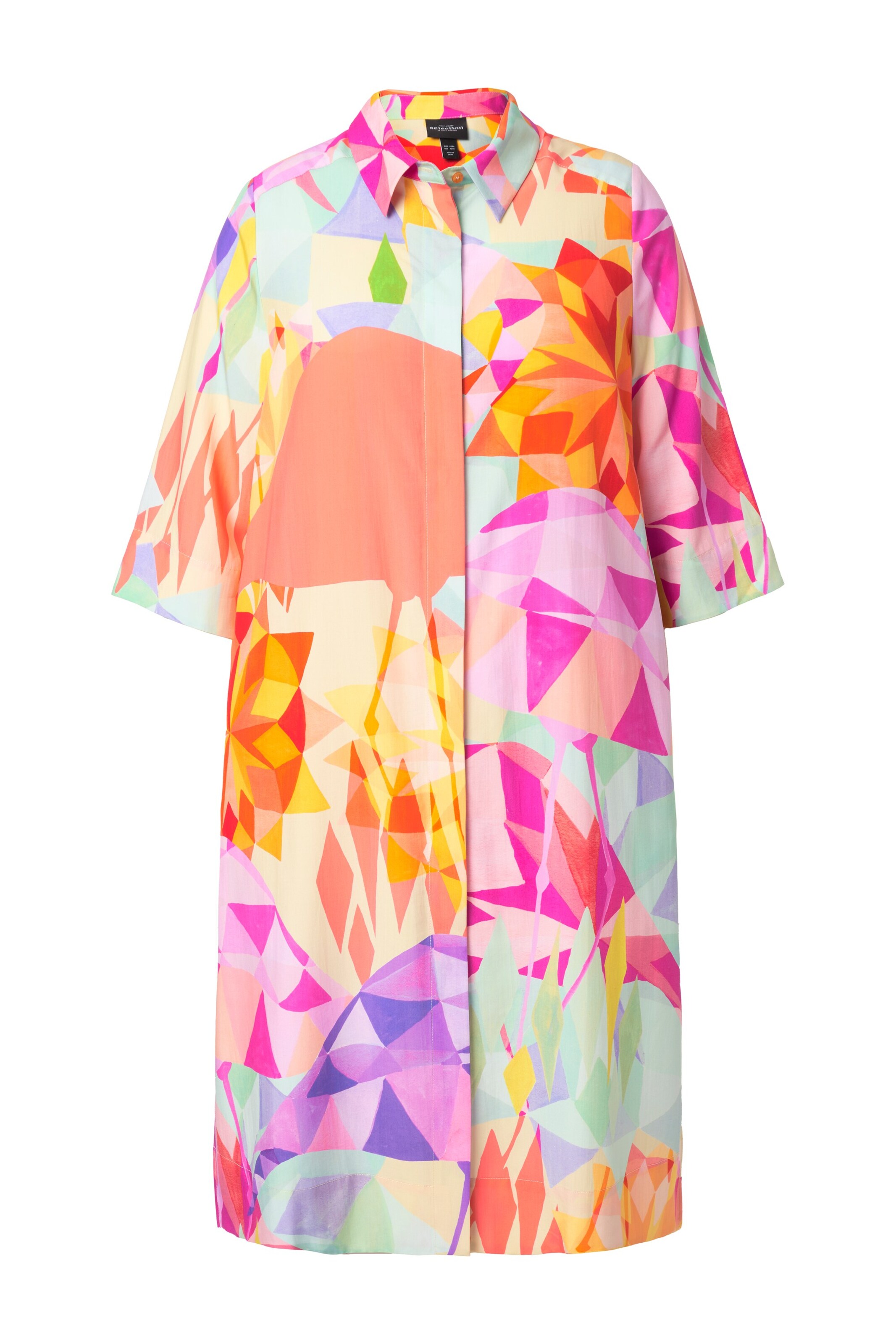 Ulla Popken Blousejurk in Gemengde kleuren: voorkant