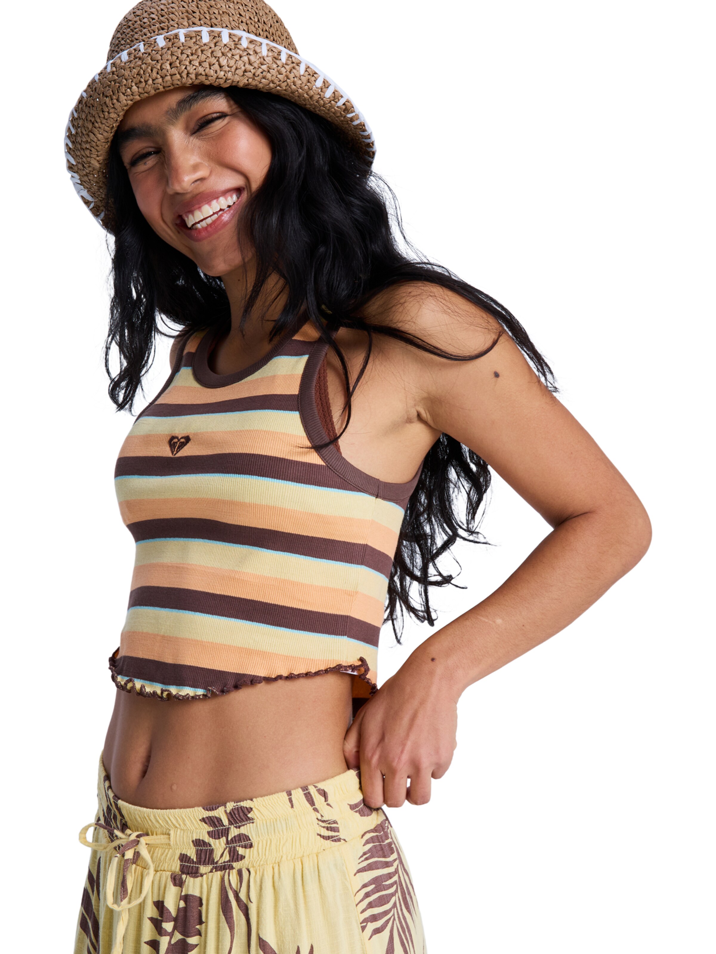 ROXY Top 'Sunlight Boost' in Beige