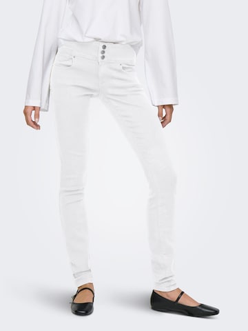 ONLY Skinny Jeans 'ONLRAIN ANEMONE' in Wit: voorkant