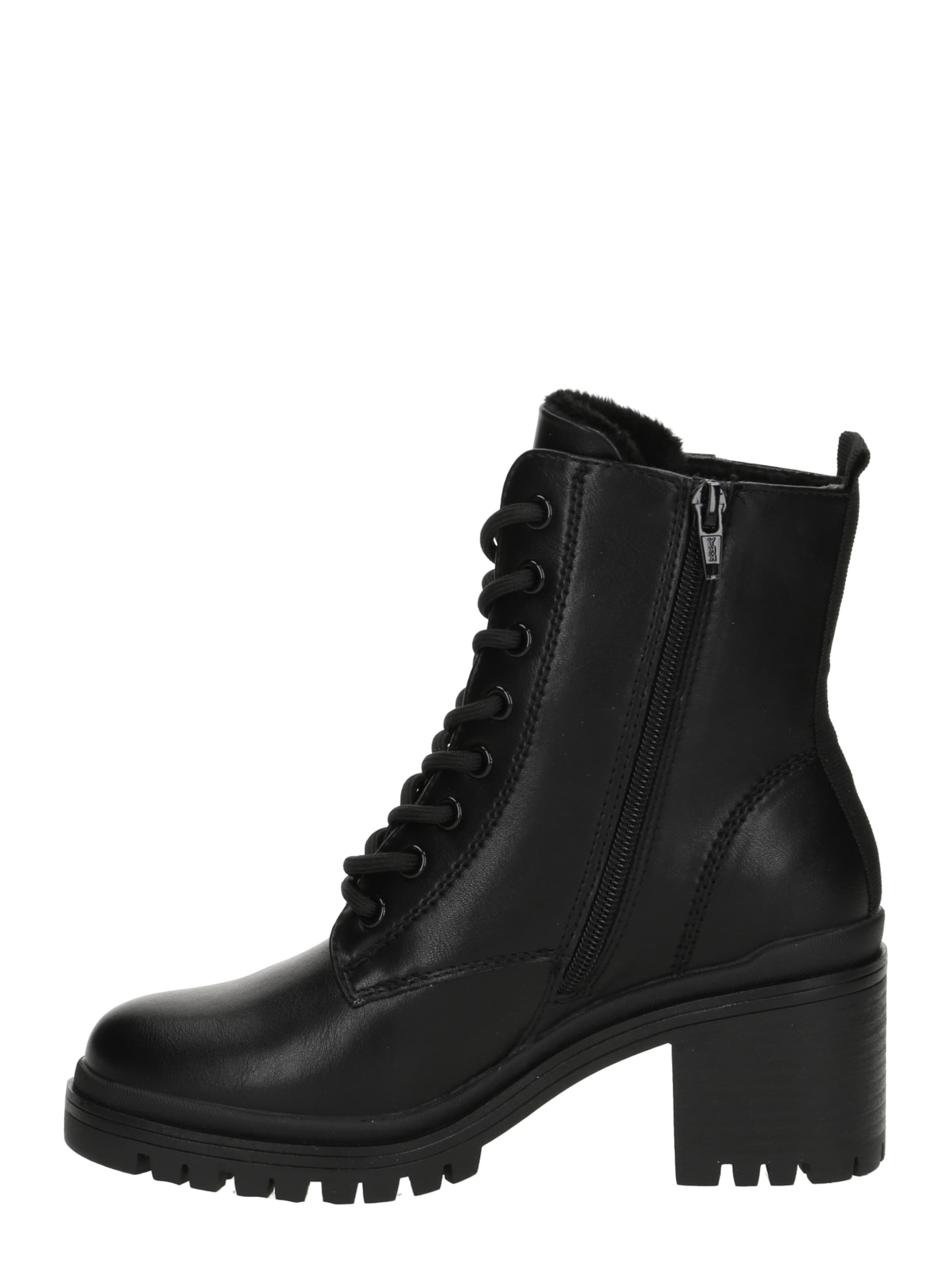 s.Oliver Šnurovacie členkové čižmy - Čierna