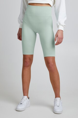 The Jogg Concept Skinny Workout Pants in Green: front