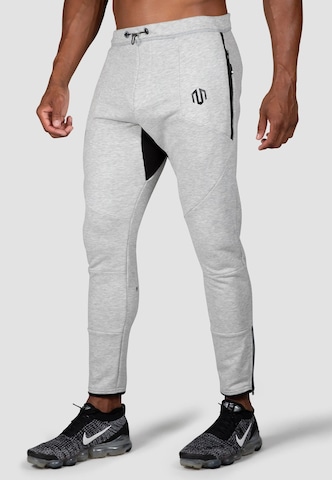 Skinny Pantaloni sportivi di MOROTAI in grigio: frontale