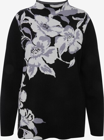 Pull-over Ulla Popken en noir : devant