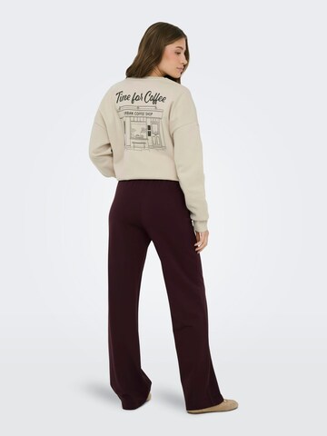 ONLY Baggy Broek 'Poptrash' in Rood