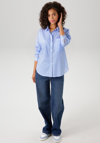 Aniston CASUAL Bluse in Blau
