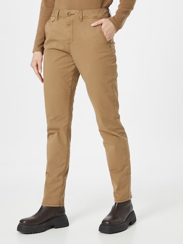 s.Oliver Regular Chino in Bruin: voorkant