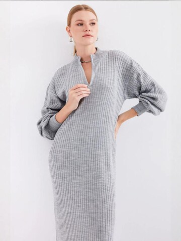 Bigdart Gebreide jurk in Grijs