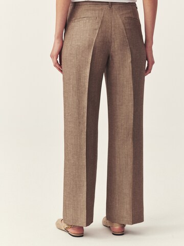 TATUUM Ohlapna forma Hlače na rob 'Zariana 1' | bež barva