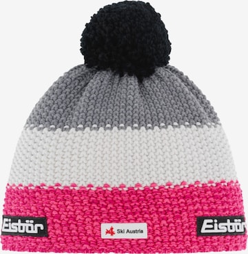 Eisbär Mütze 'Eisbar Star Pompon MU SKA' in Pink: Vorderseite