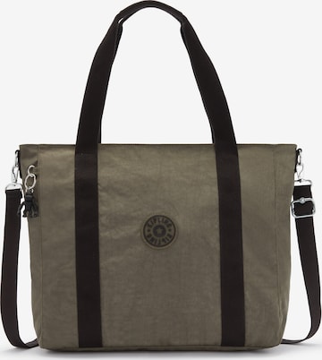 KIPLING Shopper 'Asseni' in Groen: voorkant