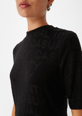 T-shirt comma casual identity en noir