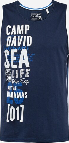 CAMP DAVID Shirt in Blue: front