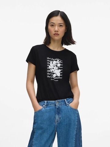 KARL LAGERFELD JEANS Tričko – černá: přední strana