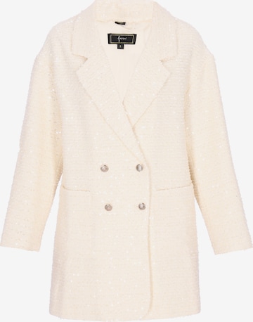faina Between-seasons coat 'Festive' in White: front