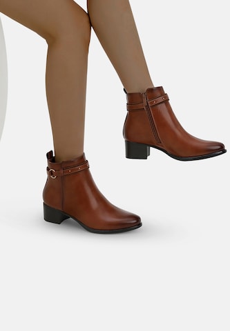 Elara Ankelstøvler i brun
