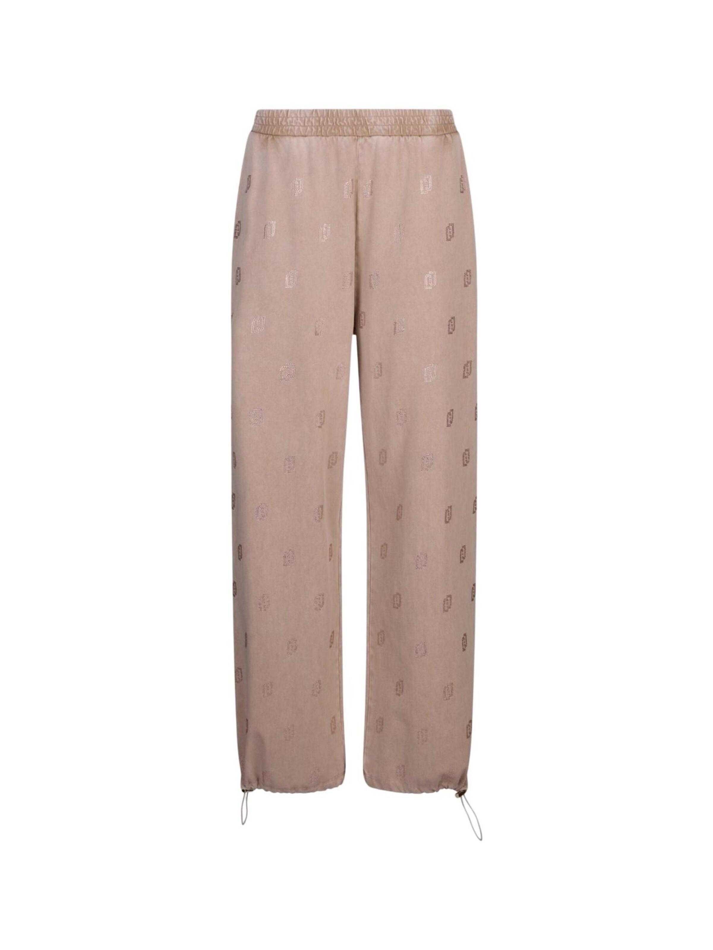 Loosefit Pantaloni sportivi 'ECS JERSEY LUNGO TA6102 JS008' di Liu Jo in beige