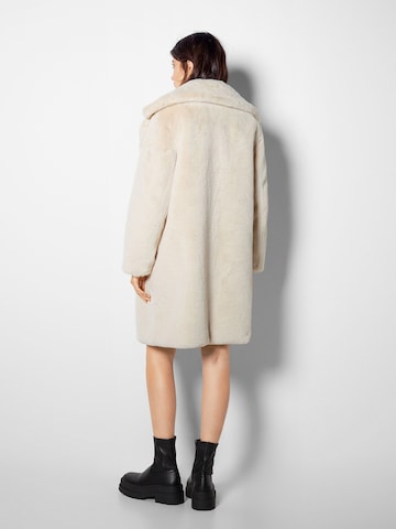 Bershka Winter Coat in White