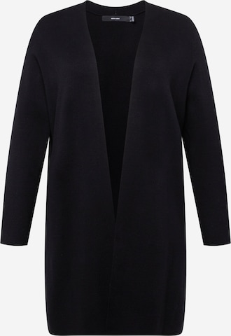 Vero Moda Curve Knit Cardigan 'GOLD NEEDLE' in Black: front