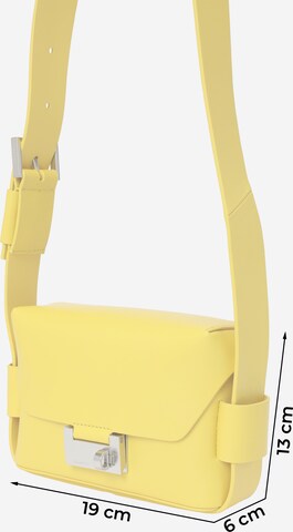 AllSaints - Bolso de hombro 'FRANKIE' en amarillo