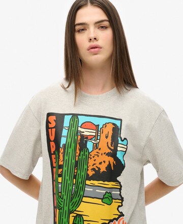 Superdry Oversized shirt in Grijs