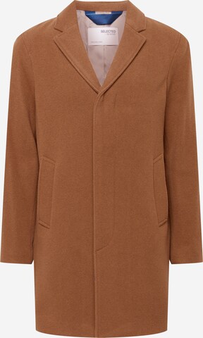 SELECTED HOMME Between-seasons coat 'Hagen' in Brown: front