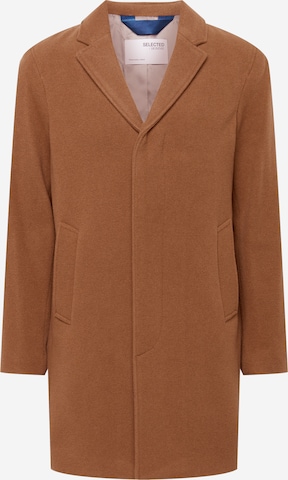 SELECTED HOMME Between-Seasons Coat 'Hagen' in Brown: front