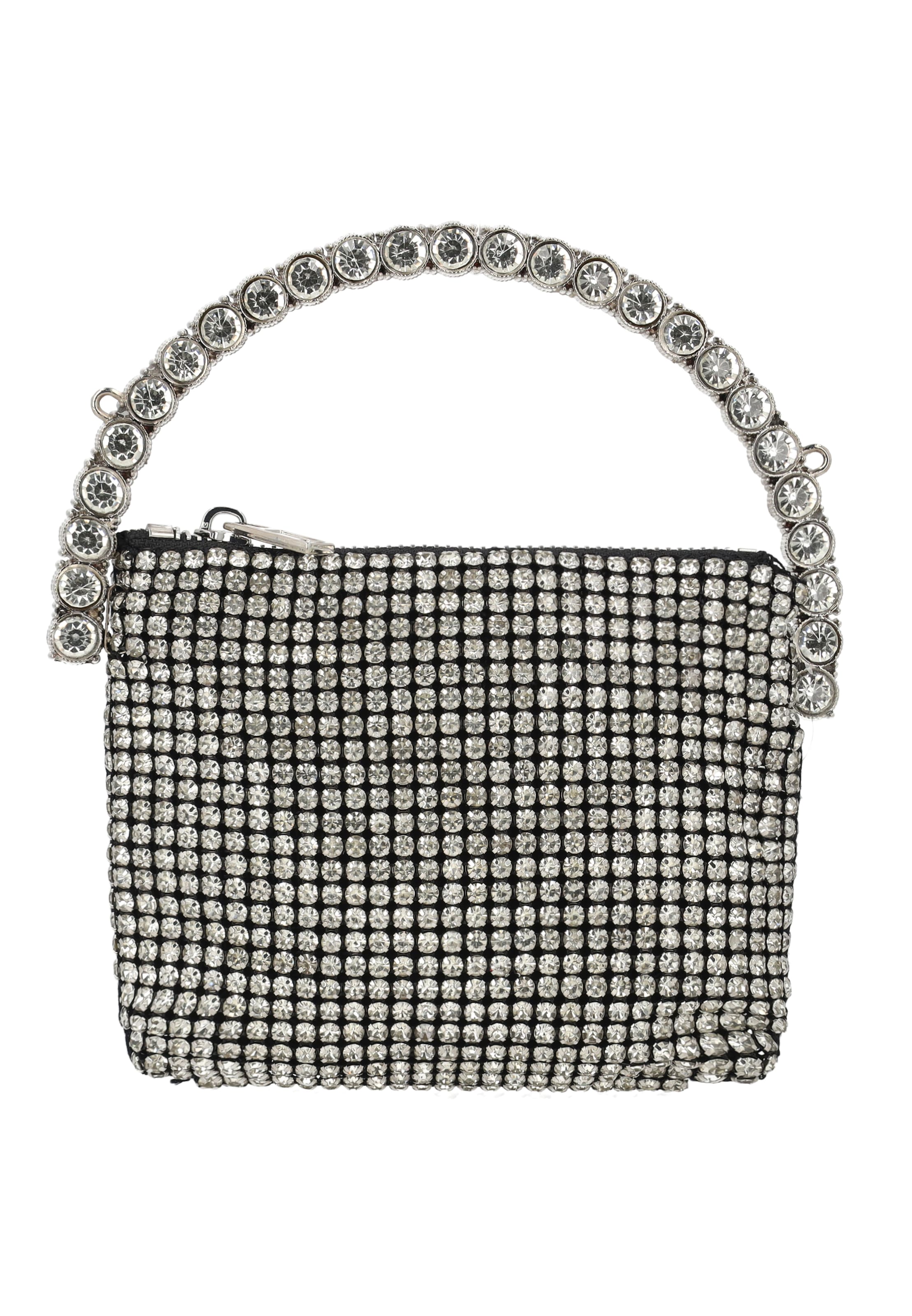 faina Tasche 'Wristlet' in Silber: Vorderseite