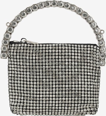 faina - Bolso de hombro 'Wristlet' en plata: frente