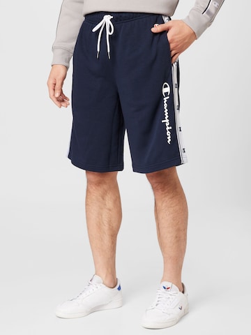 Loosefit Pantaloni di Champion Authentic Athletic Apparel in blu: frontale