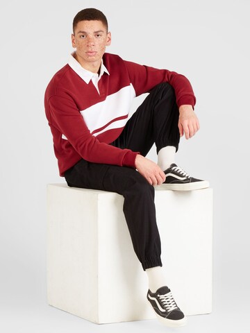 HOLLISTERSweater majica - crvena boja