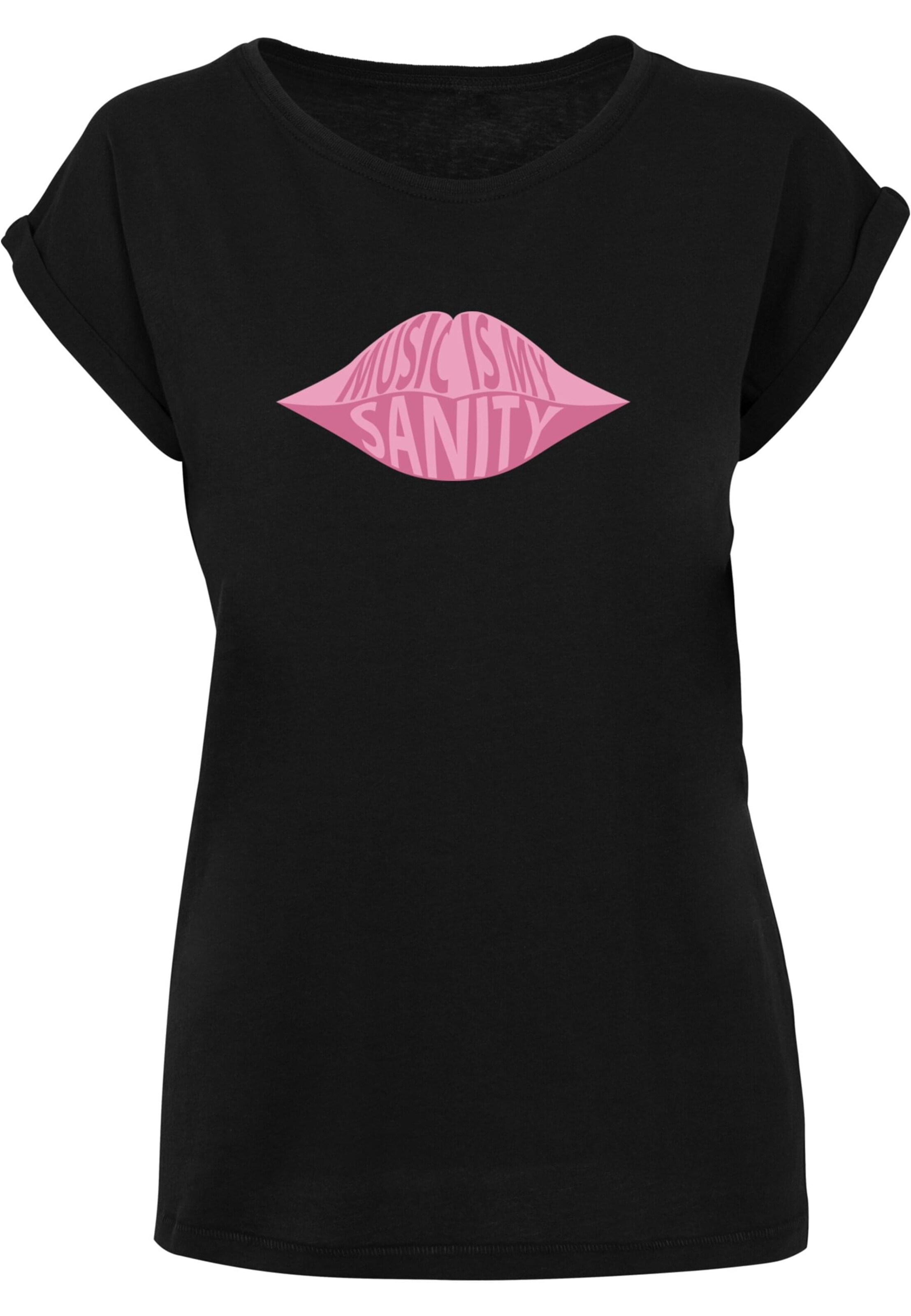 Mister Tee T-Shirt 'Music Is My Sanity' in Schwarz: Vorderseite