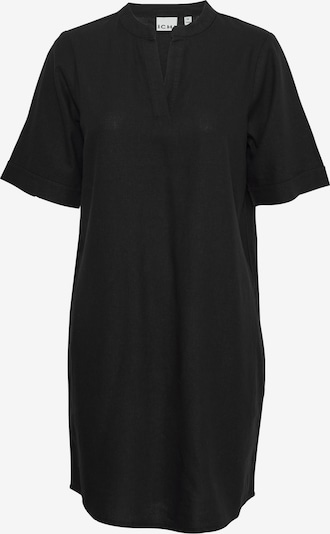 ICHI Robe-chemise 'LINO' en noir, Vue avec produit