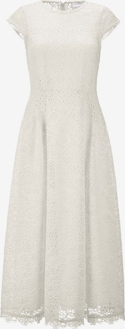 Robe de cocktail MADELEINE en blanc : devant